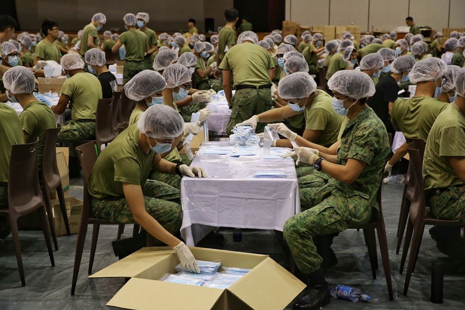 NS men packing masks